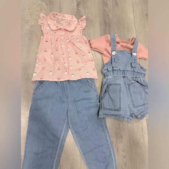 Denim romper joggers set bundle - Picture 2 of 3